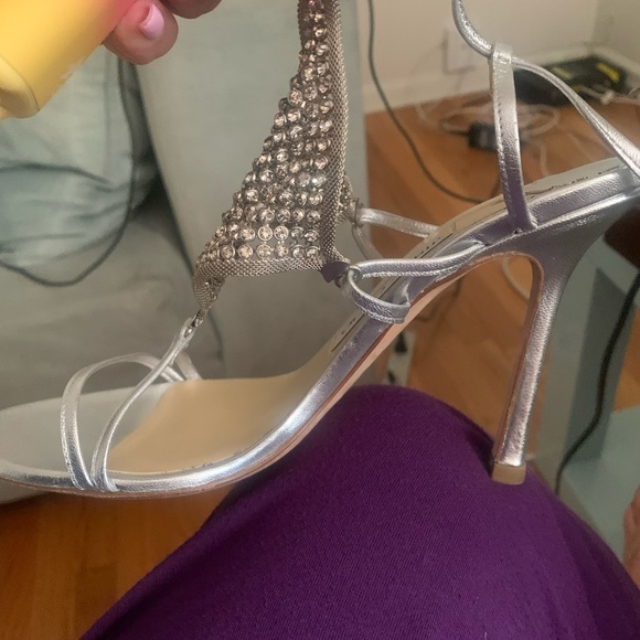 Gorgeous Jimmy Choo crystal sandals. Pristine condition. Worn once - Picture 3 of 5